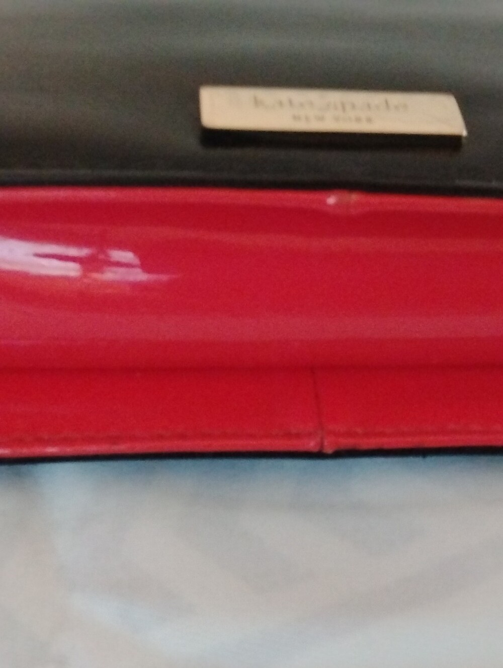 Kate Spade New York Patton Leather Upcycled Novelty Bag Gold Tone Hardware - Picture 15 of 15
